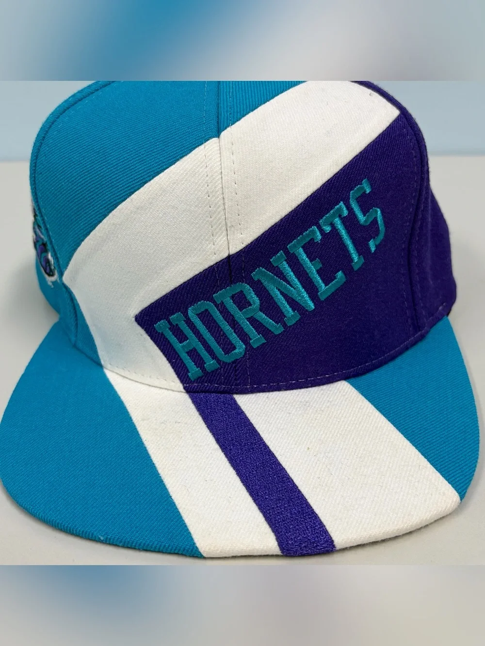 Charlotte Hornets Mitchell & Ness Hardwood Classics Hat Snapback Retro NBA Block - Picture 4 of 12